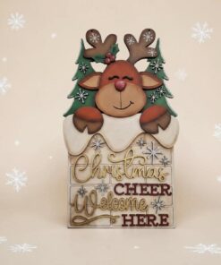 Reindeer chimney plaque