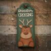 Reindeer Crossing arch top