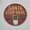 Santa stop here fluffy belt 23cm