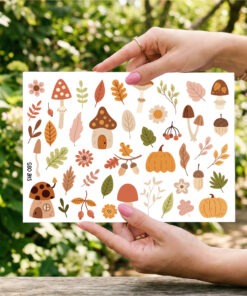UV DTF – SHE 035 sheet of leaves