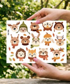 UV DTF – SHE 036 sheet of woodland heads