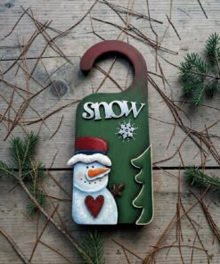 Snow snowmas doorhanger