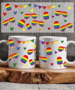 Sublimation sheet - Mug wrap 11oz - 074 Pride lollies