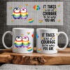 Sublimation sheet - Mug wrap 11oz - 075 Pride penguins