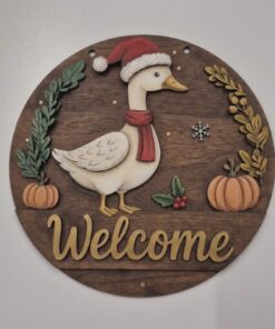 Welcome Santa goose and pumPkin 23
