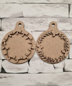 MDF bauble with fancy surround