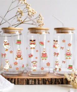UV DTF – WRP 162 - Libbey wrap watermelon ducks
