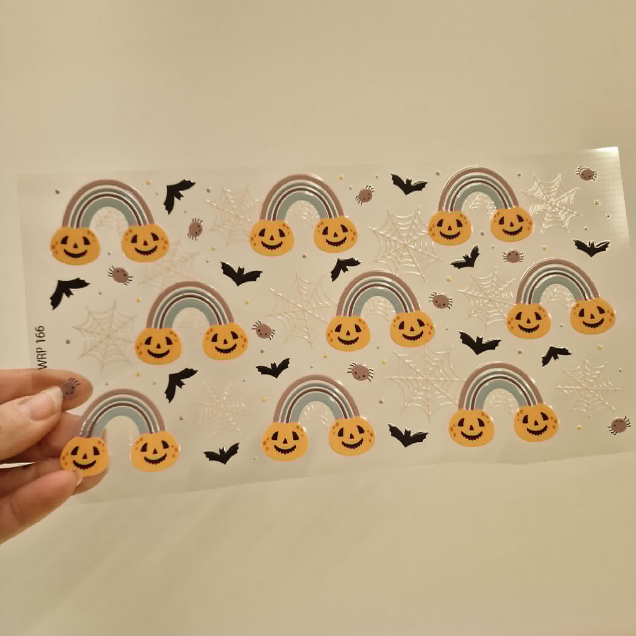 UV DTF – WRP 166 - Libbey wrap Retro Halloween - Image 2