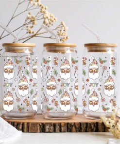 UV DTF – WRP 167 - Libbey wrap Santa Joy