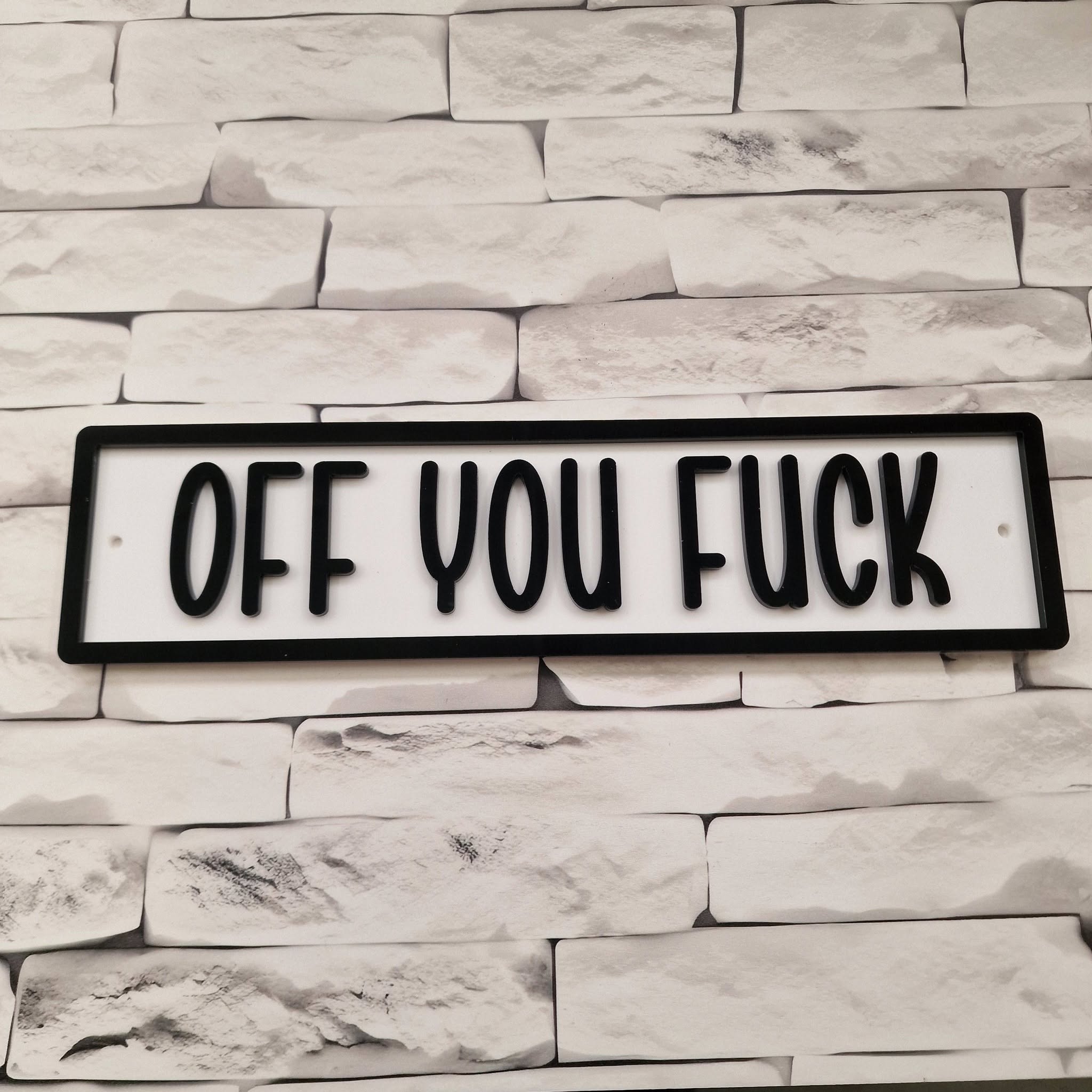 Text with edge - Acrylic 30cm & 40cm - Image 58