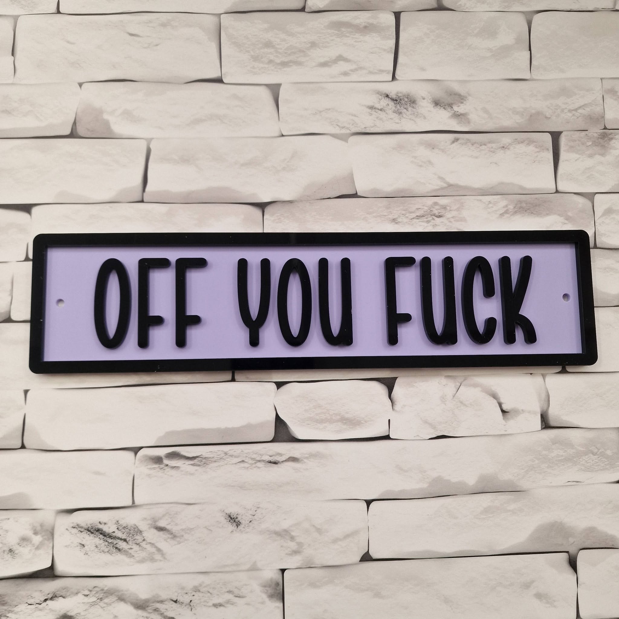 Text with edge - Acrylic 30cm & 40cm - Image 56