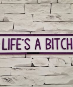 Alternative view of Text with edge - Acrylic 30cm & 40cm