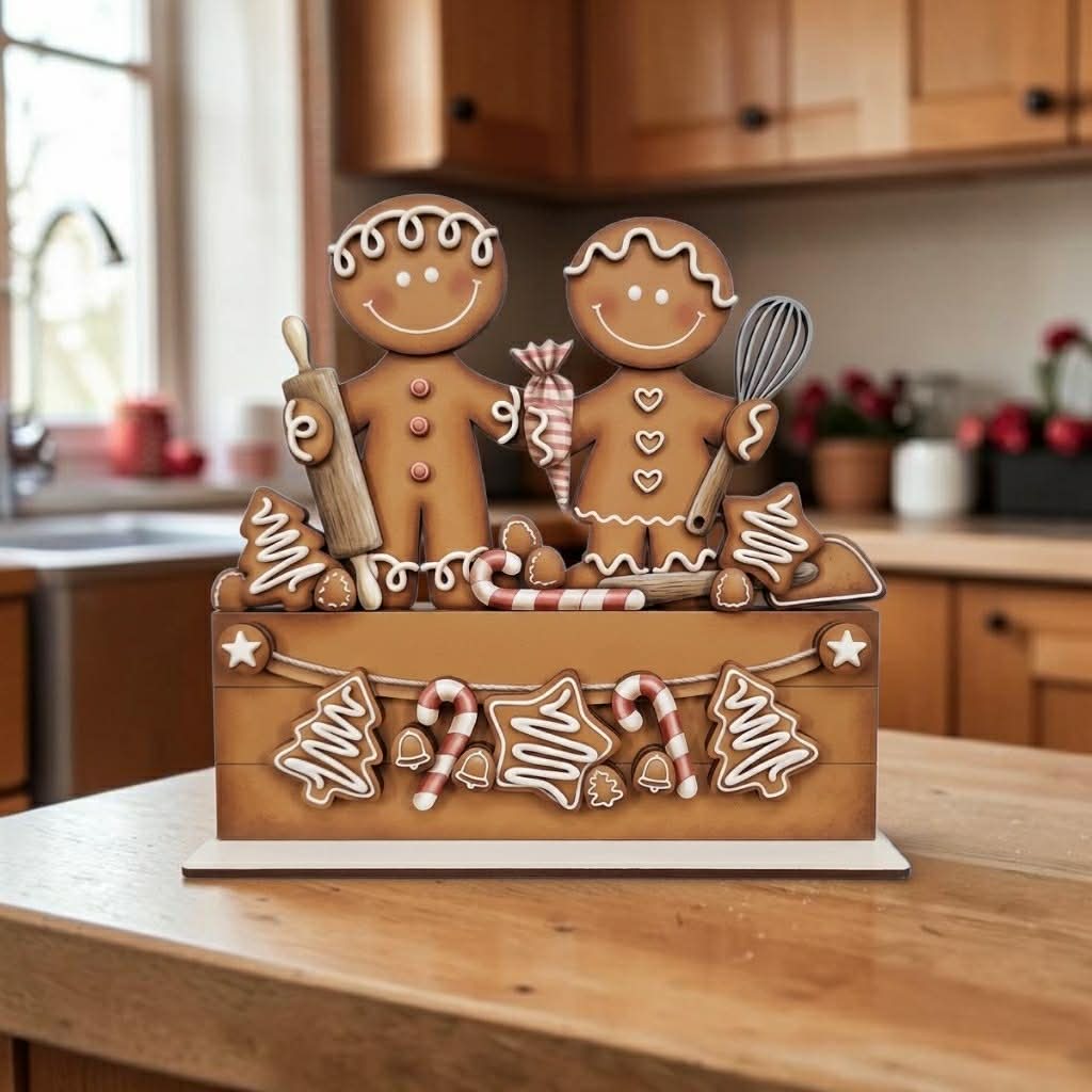 Box & Banner Interchangeable - Gingerbread Cookie
