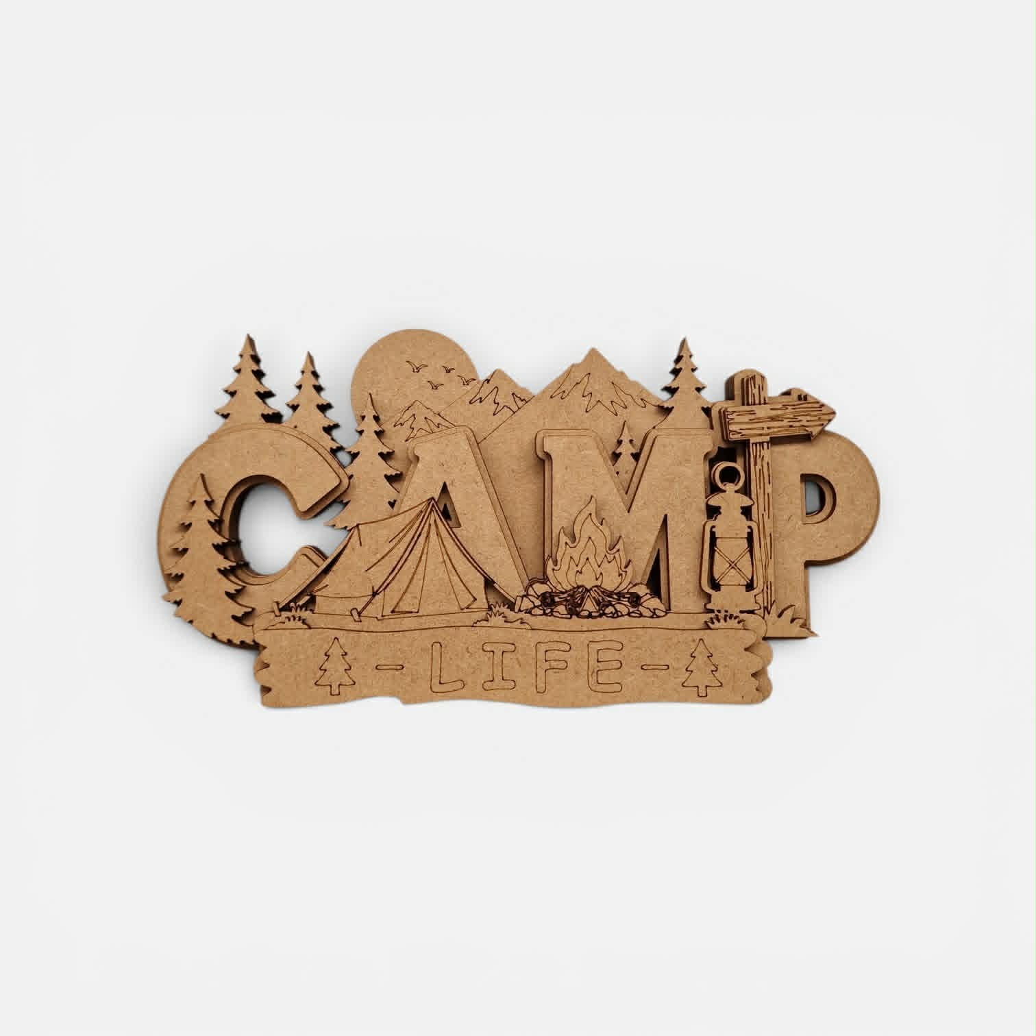 Camp Fire Life Chunky layered plaque - Image 2