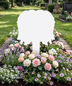 Grave marker - chair with wings