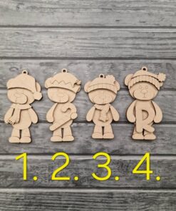 Alternative view of Christmas Bear Baubles