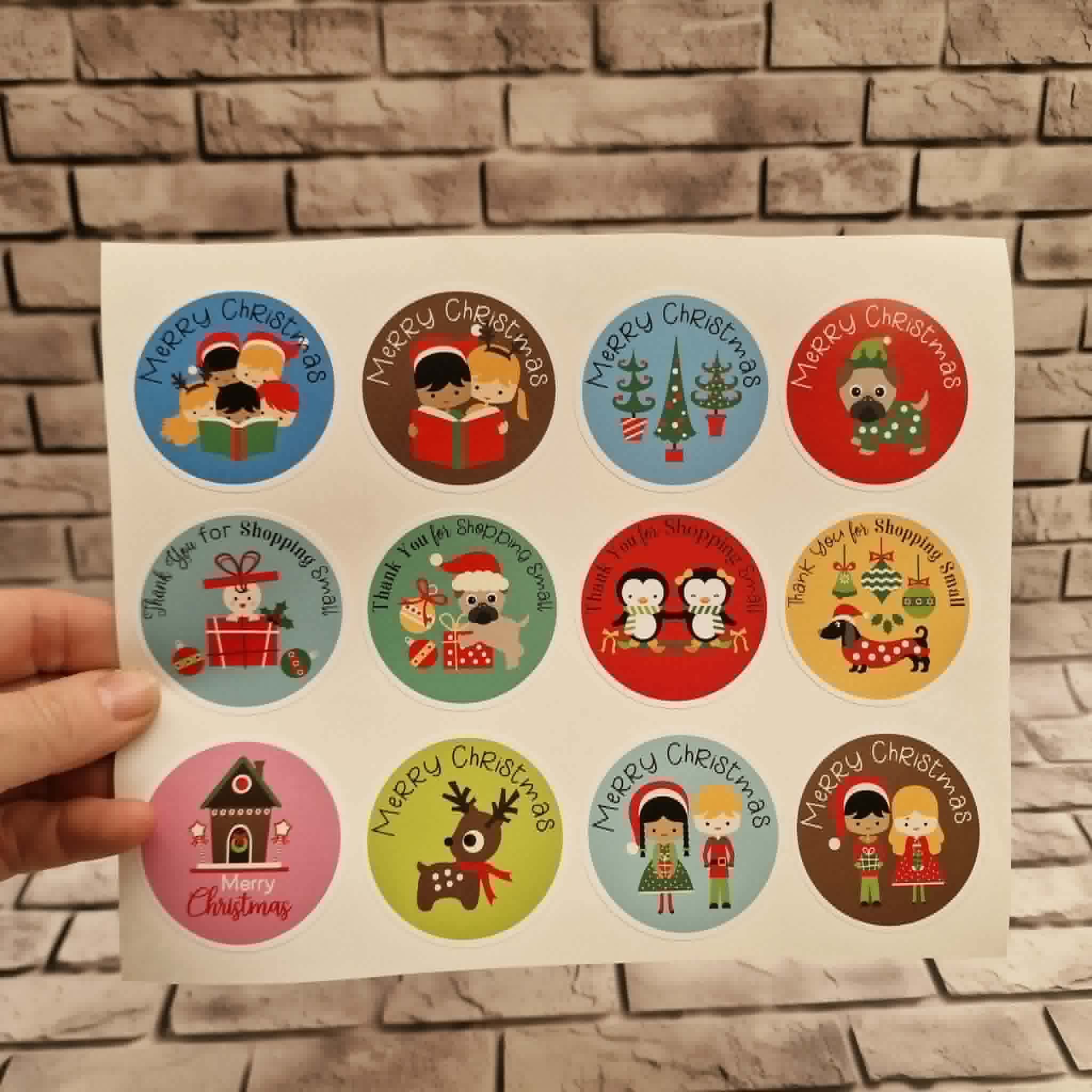 Jolly Christmas stickers