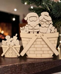 Crate Interchangeable - Santa and Clause baking/stocking