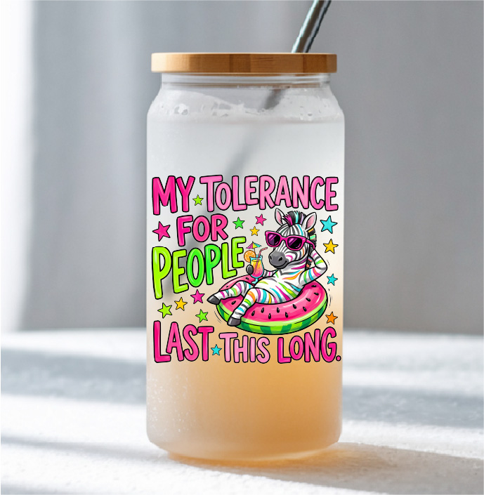 UV DTF – DEC 193 10cm decal for Libbey - Tolerance for people