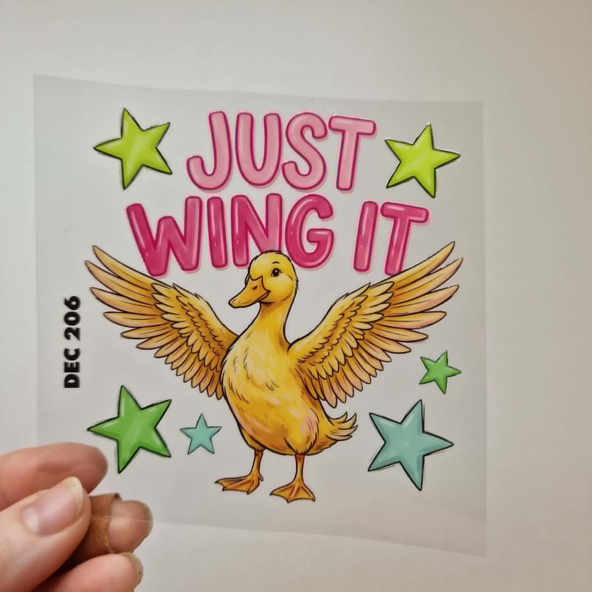UV DTF – DEC 206 10cm decal for Libbey - Duck - Image 3