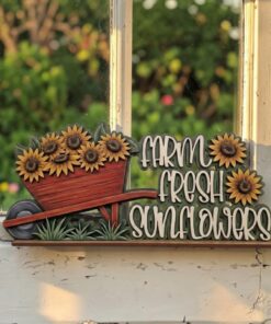 Farm Fresh Sunflowers on base