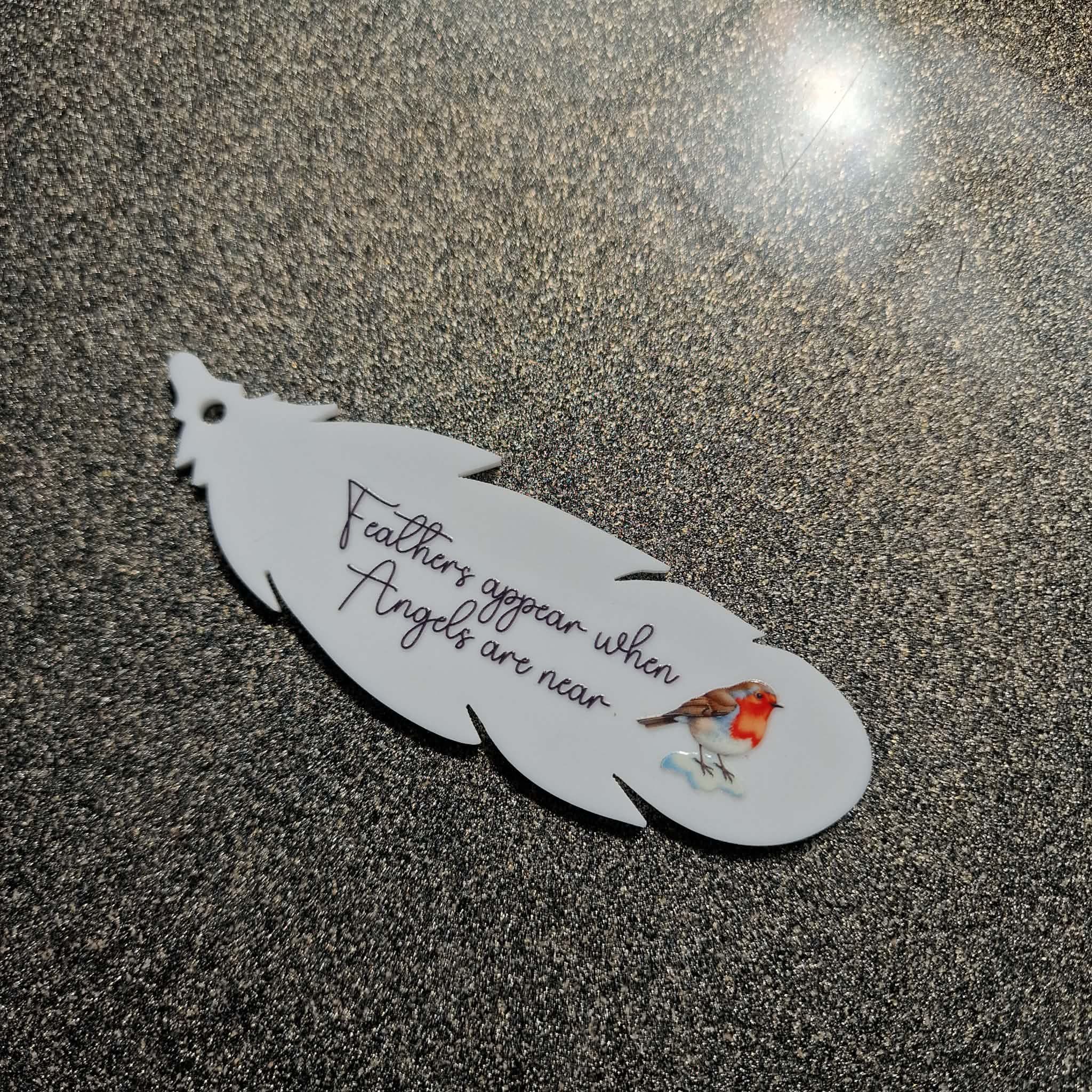 UV DTF – ME 051 Feathers appear when Angels are near - Image 3