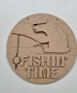 Fishing Time 23cm round