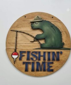 Fishing Time 23cm round