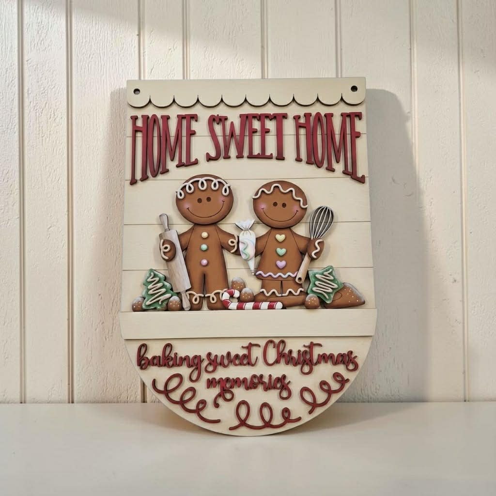 Flag & Circle Interchangeable - Gingerbread Cookie