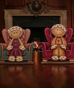Gingerbread shelf sitters with optional sofa / Chair