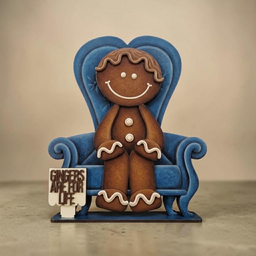 Gingerbread shelf sitters with optional sofa / Chair - Image 3