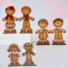 Gingerbreads on base to make family sets
