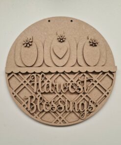 Alternative view of Harvest Blessing Lattice 23cm round