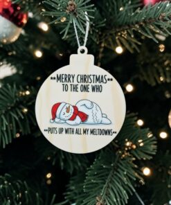 My Meltdown Snowman- 9cm UV printed bauble