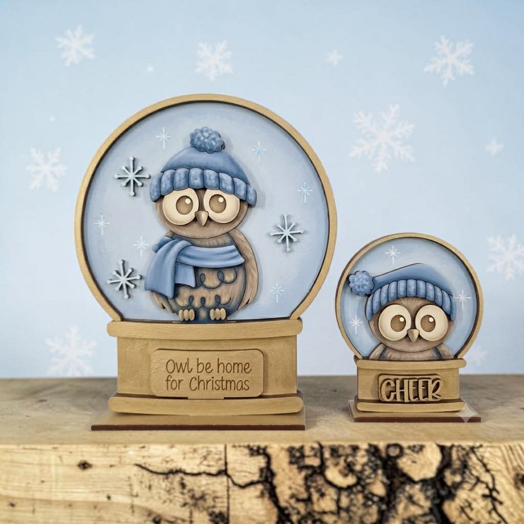 Snowglobe Interchangeable - Owl Cheer - Image 2