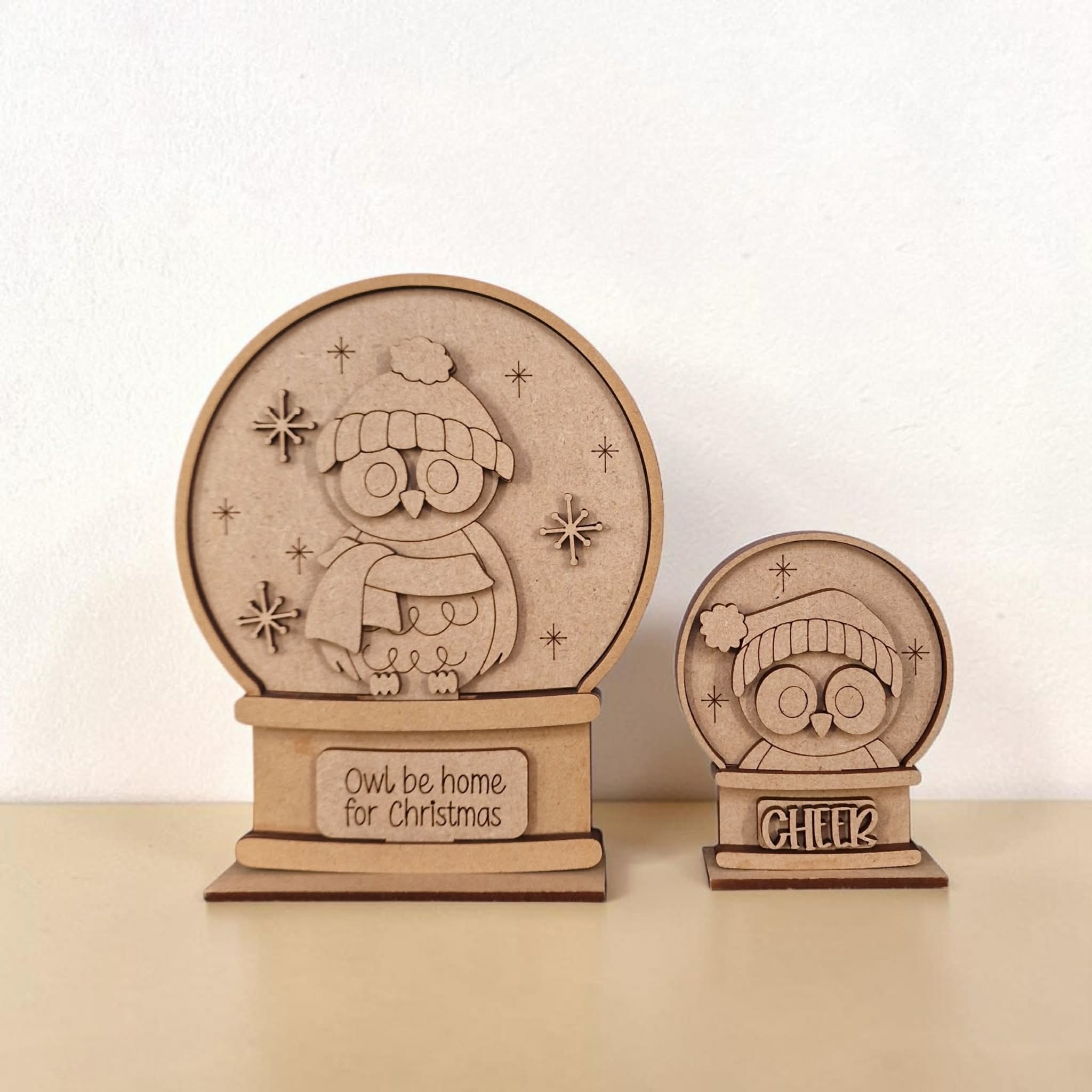 Snowglobe Interchangeable - Owl Cheer - Image 3
