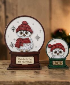Snowglobe Interchangeable - Owl Cheer
