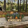 Camp Fire Life Chunky layered plaque