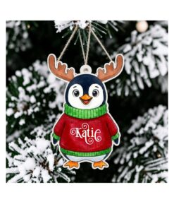 UV DTF – C 070 Penguin with Antlers decal