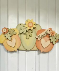 Alternative view of Pumpkin Acorn Hanging plaque