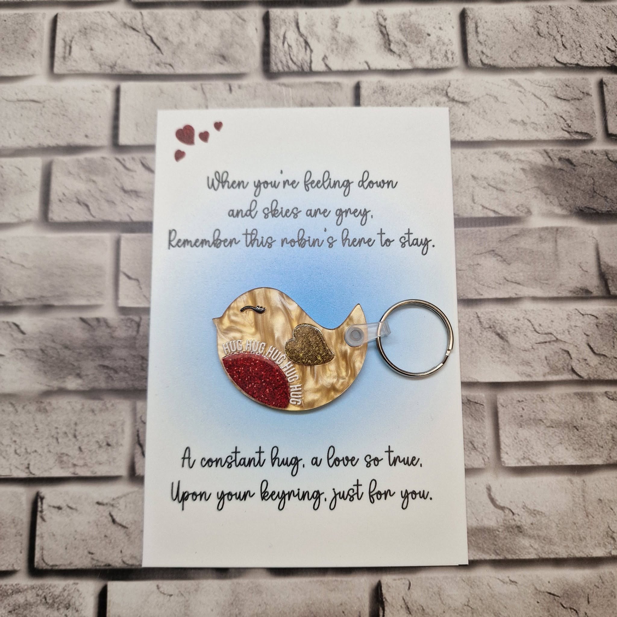 Robin Hug Keyrings - Image 3
