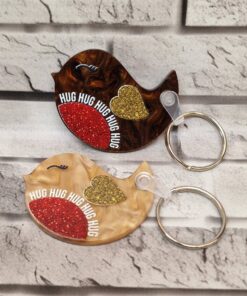 Alternative view of Robin Hug Keyrings