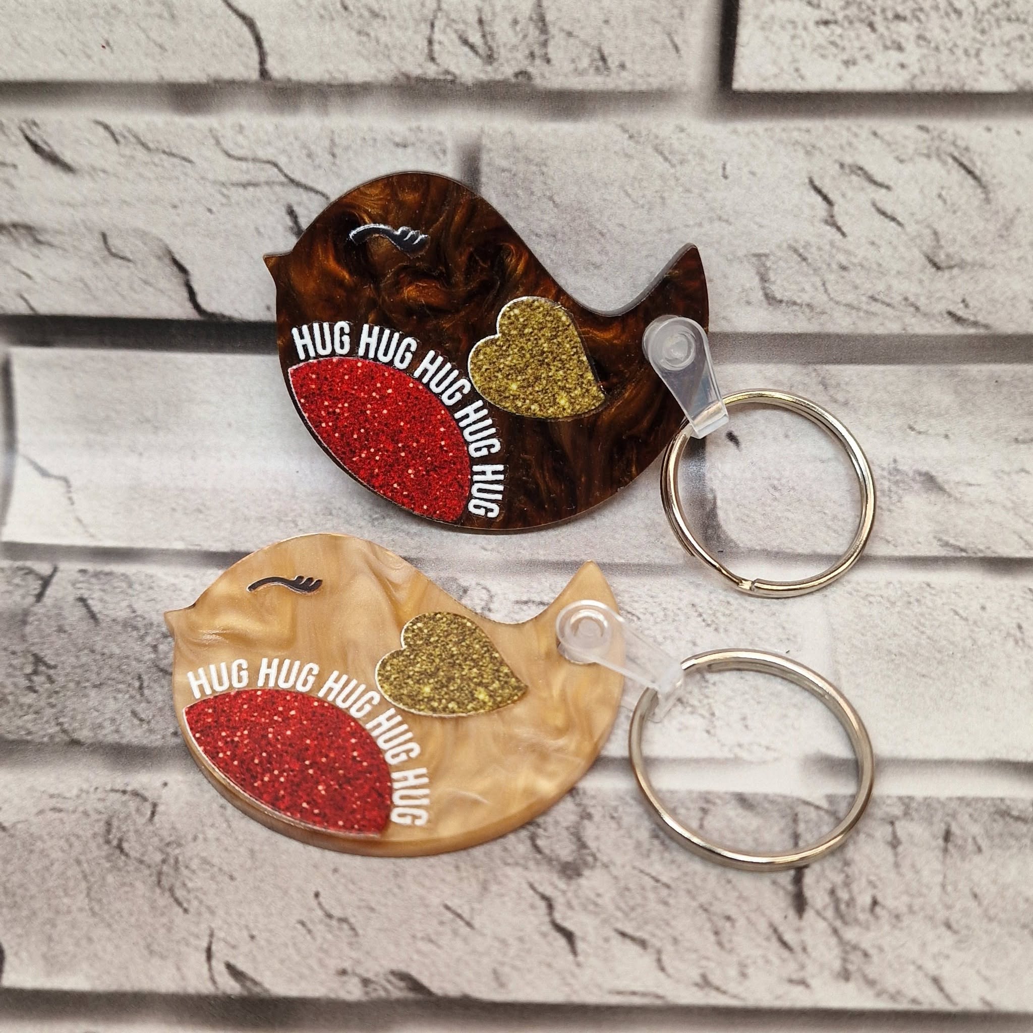 Robin Hug Keyrings - Image 2