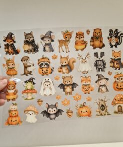 UV DTF – SHE 039 sheet of Autumn Animals
