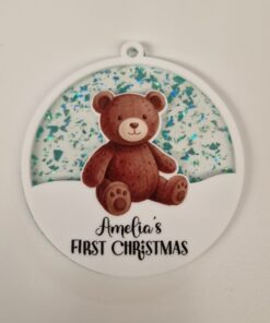 UV DTF – C 066 Teddy on Fleck bauble - Image 7