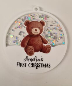 UV DTF – C 066 Teddy on Fleck bauble - Image 5
