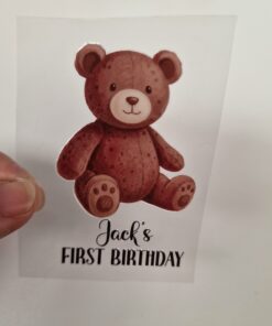 UV DTF – C 066 Teddy on Fleck bauble - Image 3