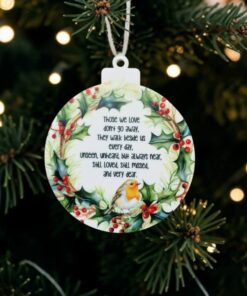 Those we love Robin - 9cm UV printed bauble