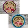 Chocolate tub stickers - Gingerbread Red Truck