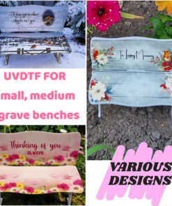 UV DTF Bench decal for small and medium